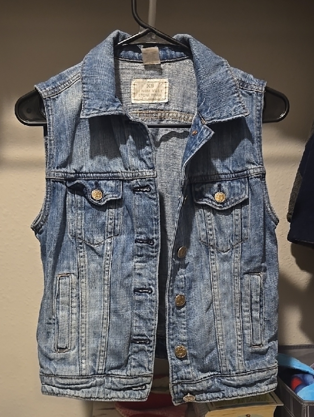 J. Crew Light Blue Stonewash Denim Vest